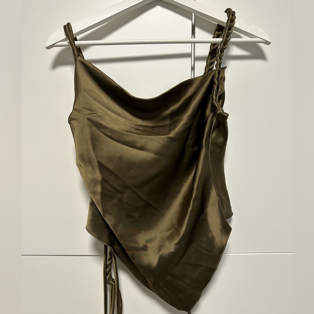 Nanushka Stina Top (Khaki / size S) - Picture 10 of 13
